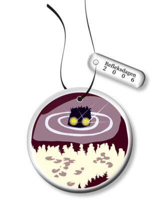 Hengerefleks Nøkken var Trygg Trafikk sin hengerefleks til Refleksdagen 2006. Leveres med tag Trygg Trafikk og Refleksdagen 2006