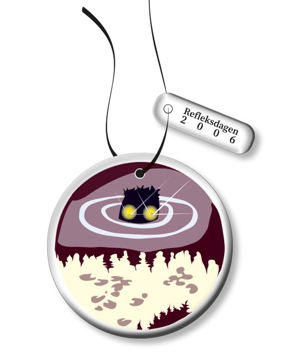 Hengerefleks Nøkken var Trygg Trafikk sin hengerefleks til Refleksdagen 2006. Leveres med tag Trygg Trafikk og Refleksdagen 2006